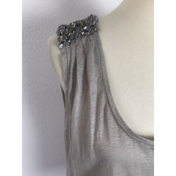 Joie Linen Pullover Beaded Shoulder Tank Top - Picture 3 of 8